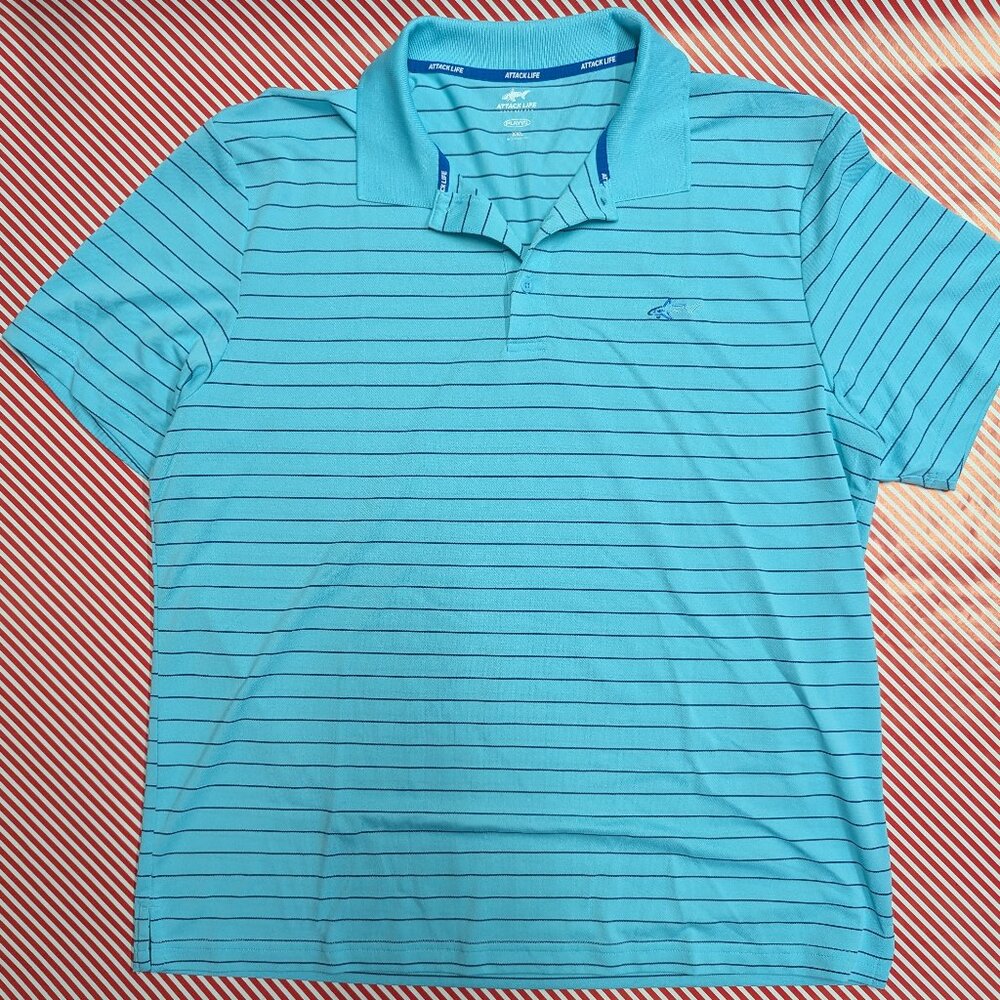 Greg Norman “Play Dry” Attack Life Polo Shirt – Men’s XXL – Barely Worn